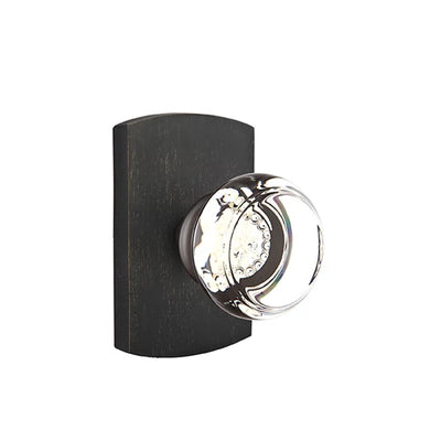 Emtek Georgetown Knob with #4 Rosette in Medium Bronze