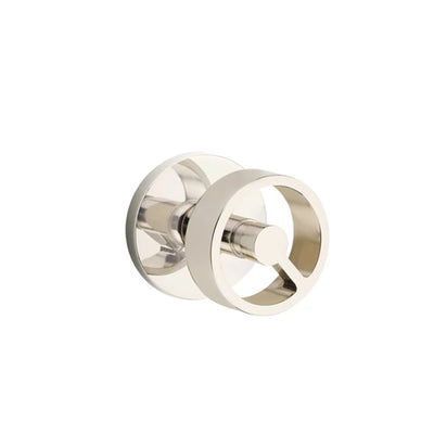 Emtek Spoke Knob with Disk Rosette in Polished Nickel