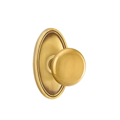 Emtek Providence Knob with Oval Rosette in French Antique