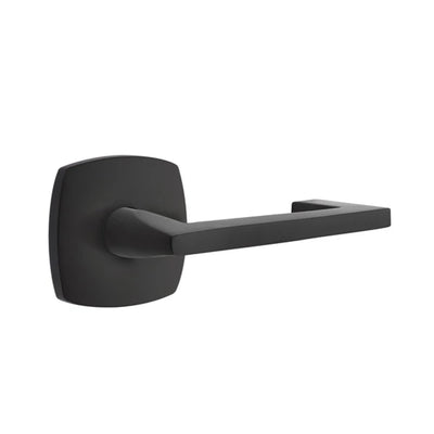 Emtek Argos Lever with Urban Modern Rosette in Flat Black