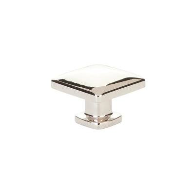 Emtek Lawson 1-1/4" Square Knob in Polished Nickel