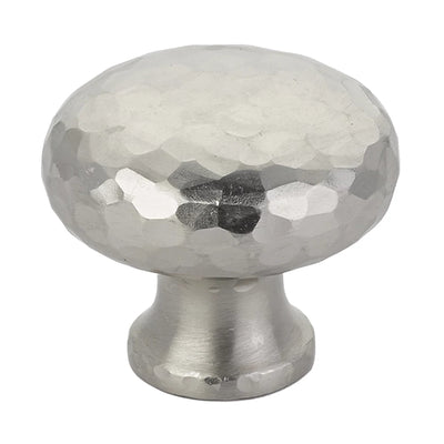 Emtek Arts & Crafts Dimpled 1-3/4" Round Knob in Satin Nickel