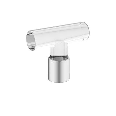 Emtek Modern Glass 2-1/8" T-Knob in Polished Chrome