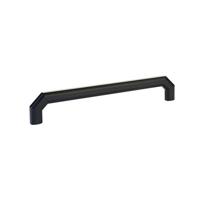 Emtek Riviera 8" C-C Pull in Flat Black