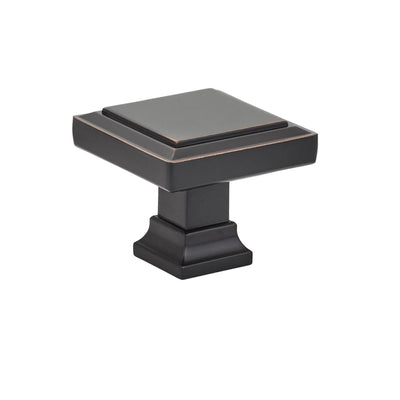 Emtek Geometric 1-5/8" Knob in Oil Rubbed Bronze