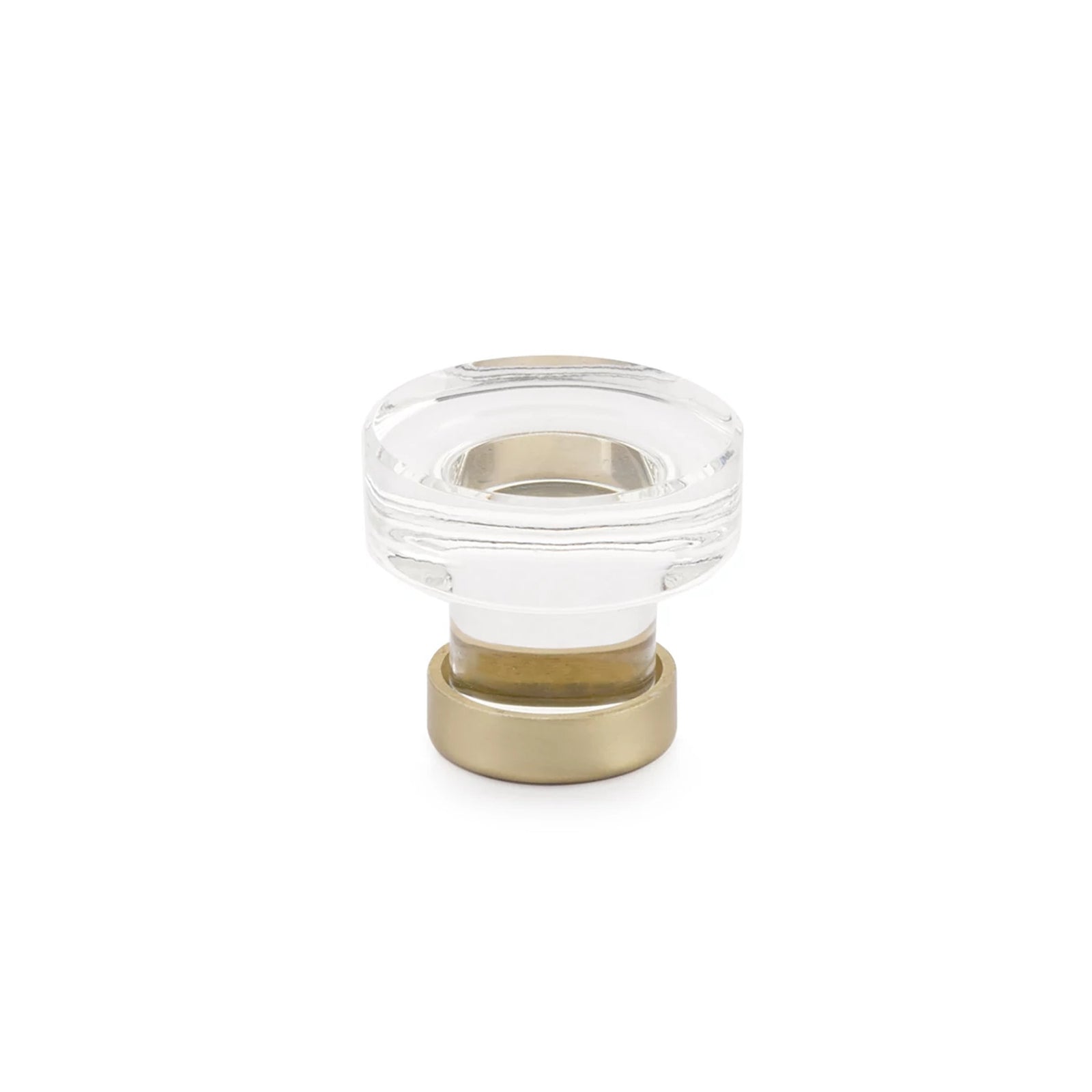 Emtek Grayson Crystal 1-1/4" Knob in Satin Brass
