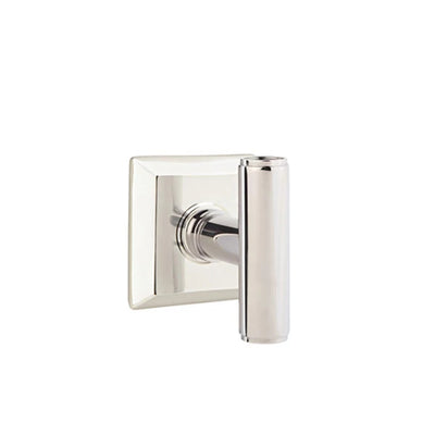 Emtek Ace Knob with Quincy Rosette in Polished Nickel