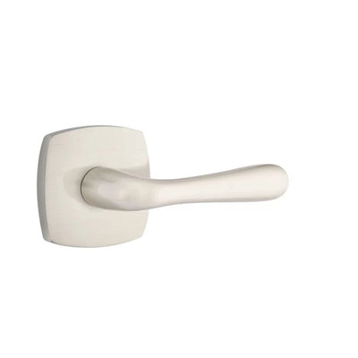 Emtek Basel Lever with Urban Modern Rosette in Satin Nickel