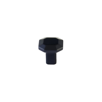 Emtek Riviera 1-1/4" Square Knob in Flat Black
