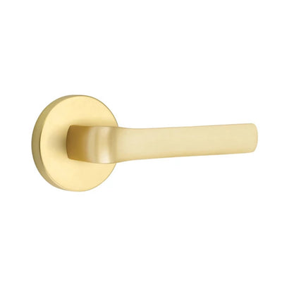 Emtek Spencer Lever with Disk Rosette in Satin Brass