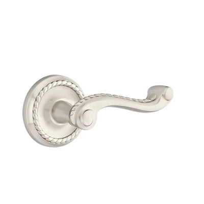 Emtek Rope Lever with Rope Rosette in Satin Nickel
