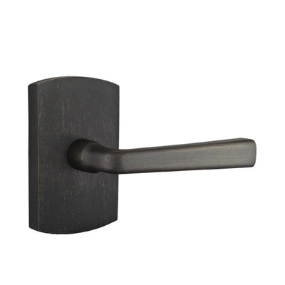 Emtek Cimarron Lever with #4 Rosette in Medium Bronze