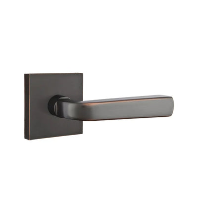 Emtek Sion Lever with Square Rosette in Oil Rubbed Bronze