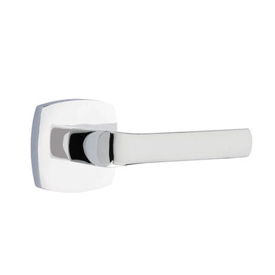 Emtek Spencer Lever with Urban Modern Rosette in Polished Chrome