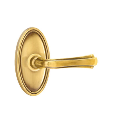 Emtek Wembley Lever with Oval Rosette in French Antique