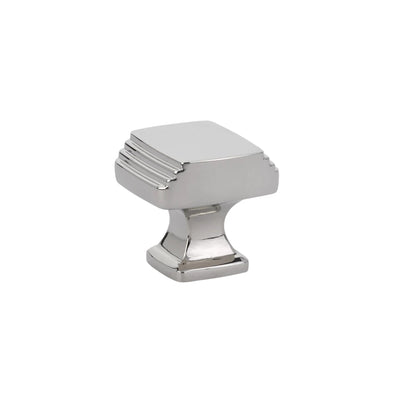 Emtek Art Deco 1-1/4" Knob in Polished Nickel