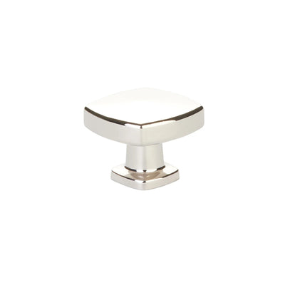 Emtek Kenter 1-1/4" Soft Square Knob in Polished Nickel