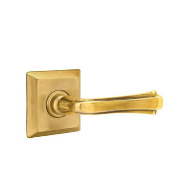 Emtek Wembley Lever with Quincy Rosette in French Antique