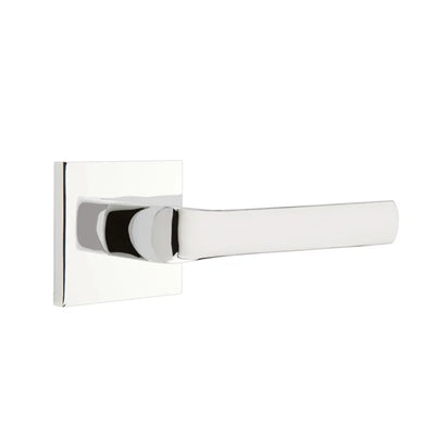 Emtek Spencer Lever with Square Rosette in Polished Chrome
