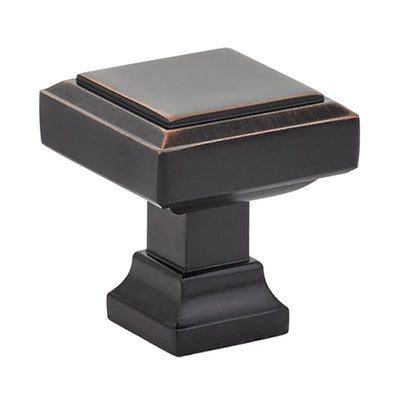 Emtek Geometric 1-1/4" Knob in Oil Rubbed Bronze