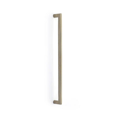 Emtek Sandcast Bronze Rail 18" C-C Appliance Pull in Tumbled White Bronze