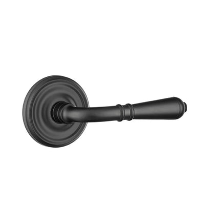 Emtek Turino Lever with Regular Rosette in Flat Black