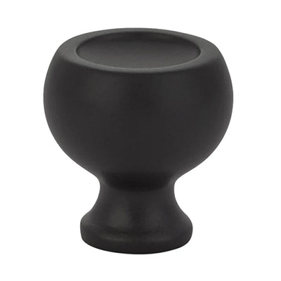 Emtek Atomic 1-1/4" Knob in Flat Black