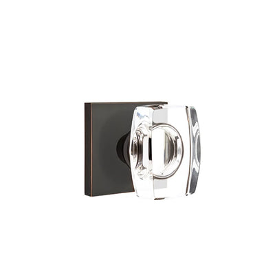 Emtek Windsor Knob with Square Rosette in Oil Rubbed Bronze