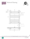 23.5"x31" Savoy Electric Towel Warmer