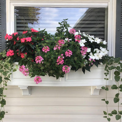 Nantucket 4FT Window Box  - White - Hardware by Design