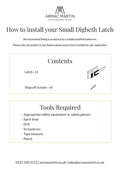 55MM Digbeth Ridged Latch