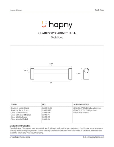 Clarity 96mm Pull