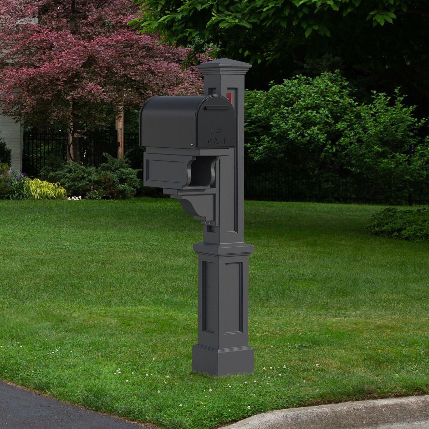 Rockport Single Mail Post  - Graphite Grey - Hardware by Design