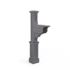 Dover Mail Post  - Graphite Grey - Hardware by Design