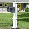 Newport Plus Mail Post - White - Hardware by Design
