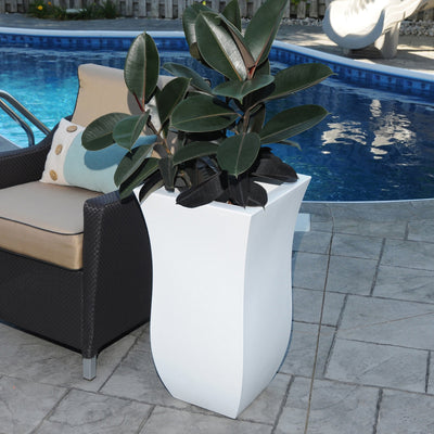 Valencia 30" Tall Planter - White