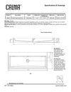Vivaldi Trough Sink - Gloss White
