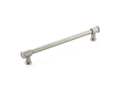Schaub Steamworks 8" C-C Pull in Distressed Pewter/Copper