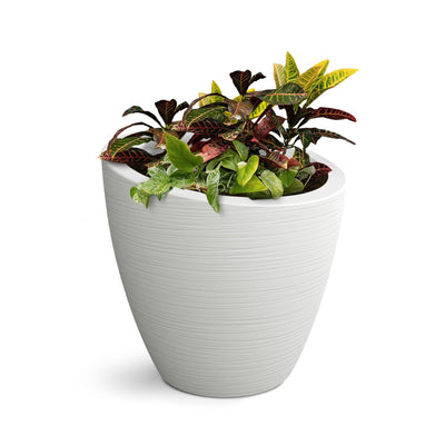 Modesto 20in Round Planter - White - Hardware by Design