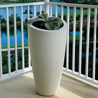 Modesto 32in Tall Planter - White - Hardware by Design