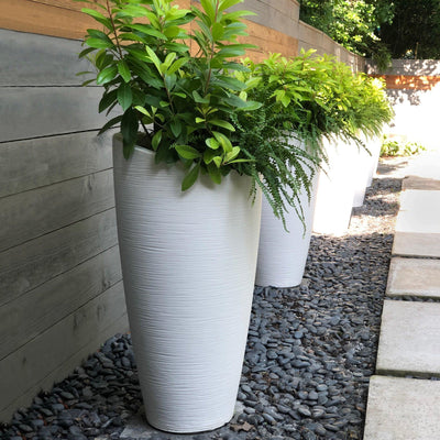 Modesto 32in Tall Planter - White - Hardware by Design