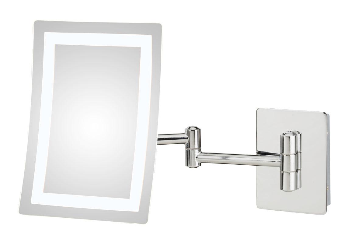 949-2-43HW Single-Sided 3X Rectangular Switchable LED Hardwire Wall Mirror - Hardware by Design