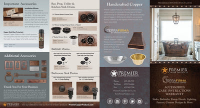 30‚Ä≥ Hammered Copper Apron Front Single Basin Kitchen Sink w/ Barrel Strap Design - Hardware by Design