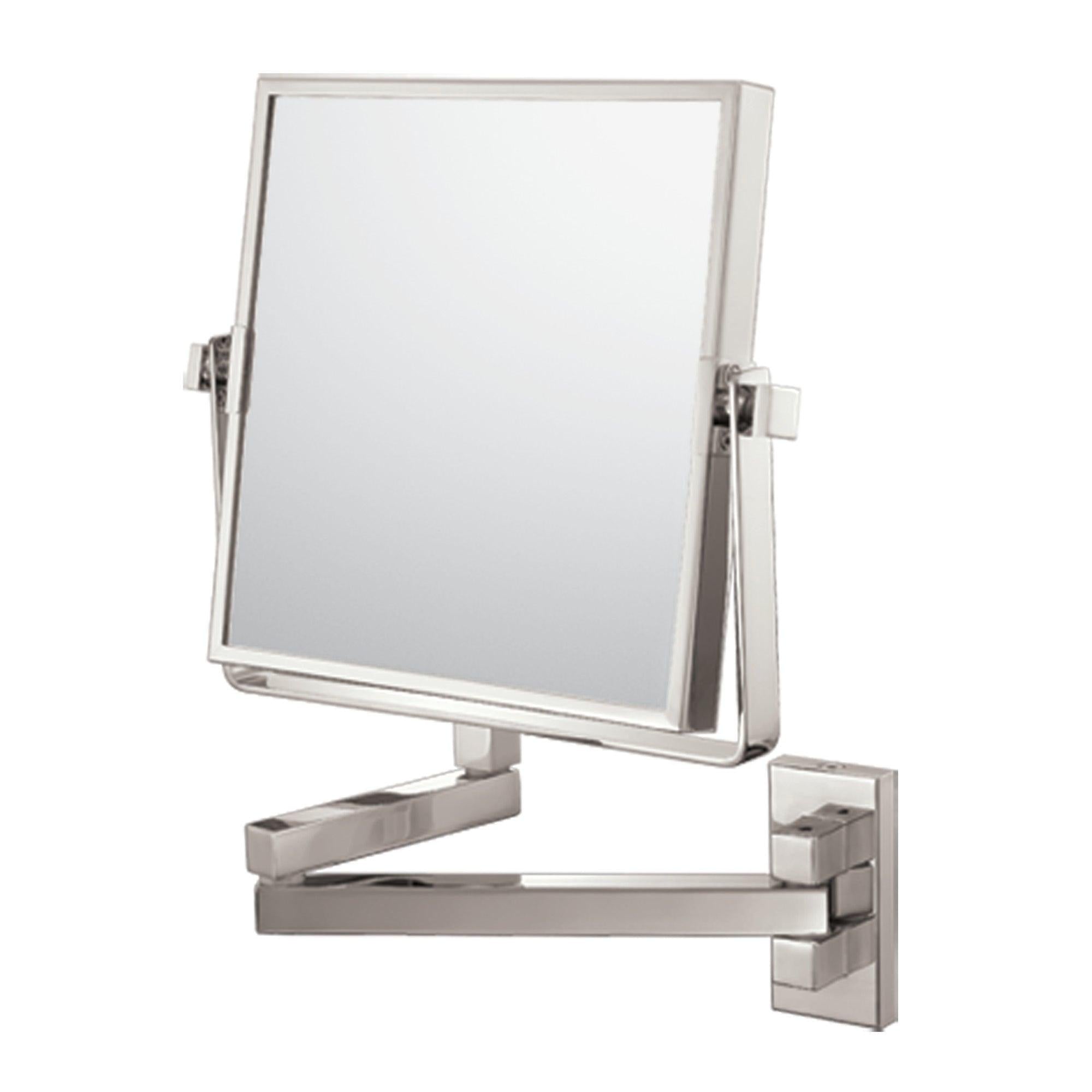 24073 3X/1X Square Double Arm Non-lighted Wall Mirror - Hardware by Design