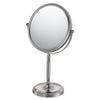 86675 Round 5X/1X Double-sided Non-lighted Recessed Base Freestanding Mirror - Hardware by Design
