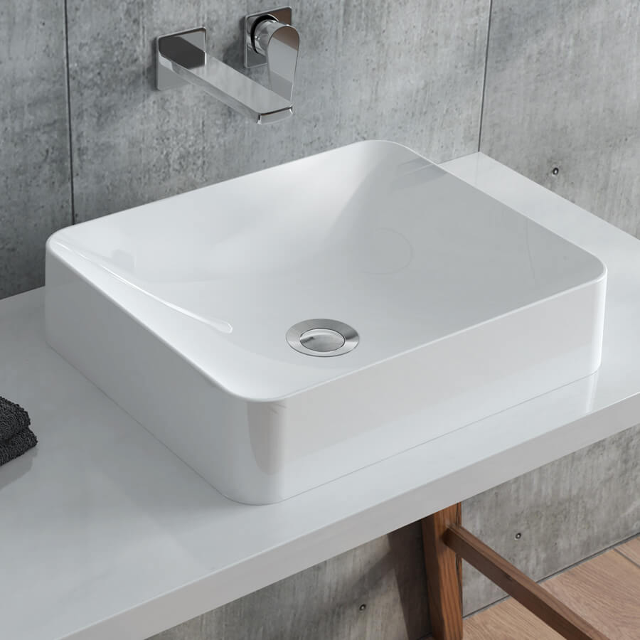 Martini Vessel Sink - Gloss White