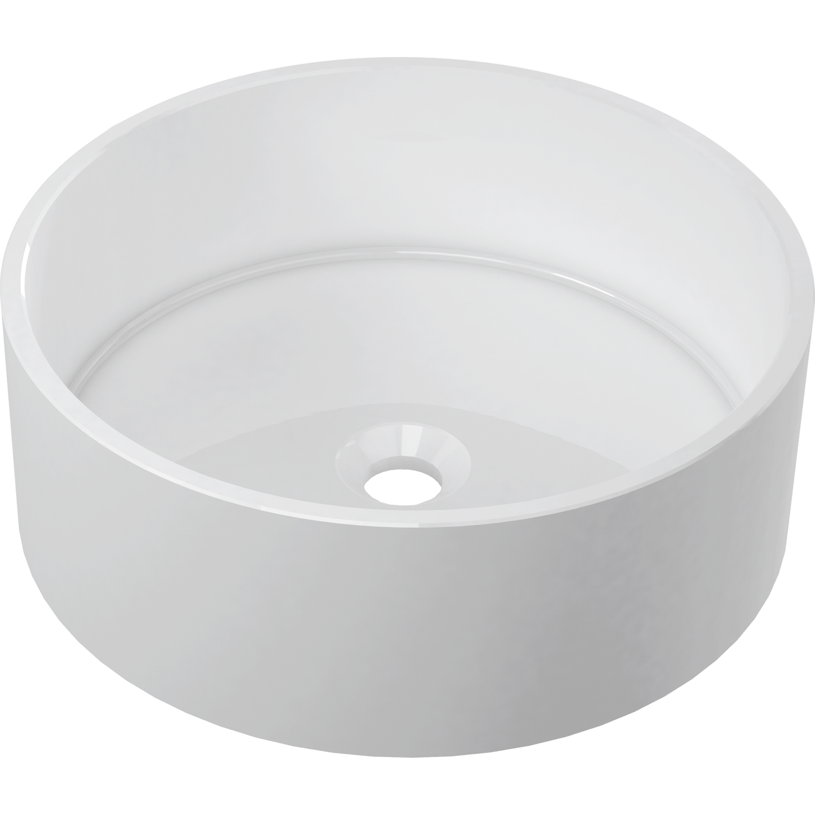 Bassini Vessel Sink - Gloss White