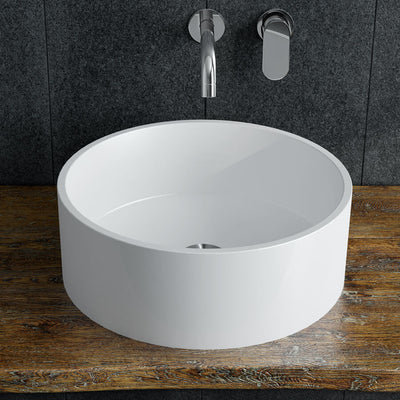 Bassini Vessel Sink - Gloss White
