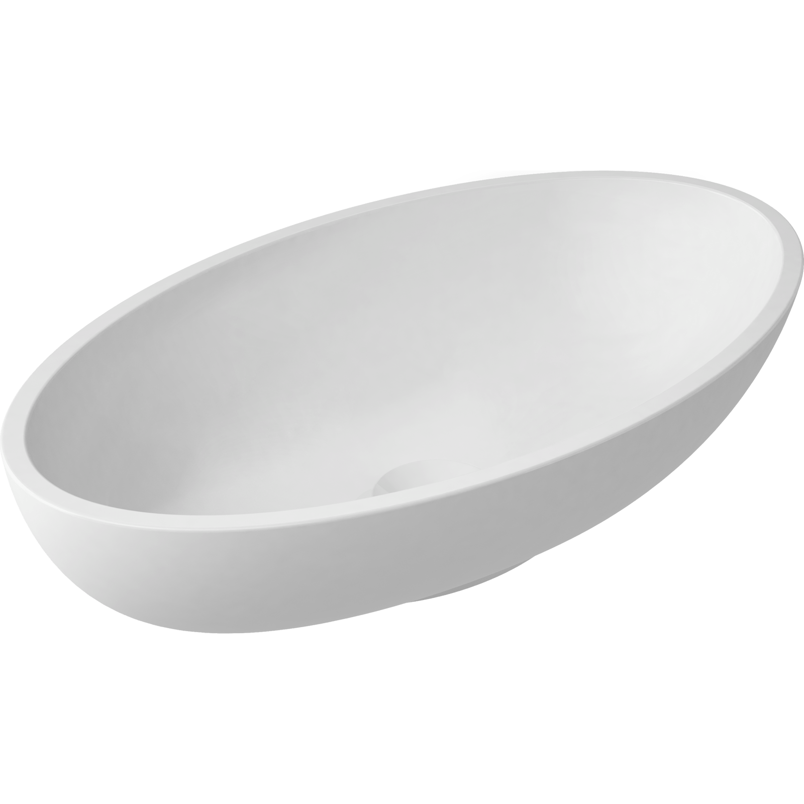 Puccini Vessel Sink - Gloss White