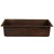 28" Rectangle Hammered Copper Bar/Prep Sink with 3.5" Drain Opening - Hardware by Design